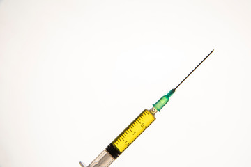 Fototapeta premium syringe on a white background