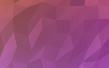 Abstract triangle geometrical pink background. Geometric origami style with gradient. 3D illustration