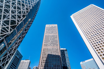 Fototapeta na wymiar 東京都市景観 新宿の高層ビル群 ~ Skyscrapers in Shinjuku, Tokyo, Japan's largest office district ~
