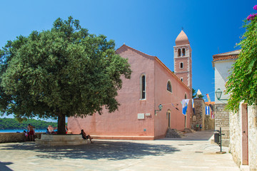 Church of St. Justine in Rab town on Rab island, Croatia