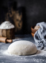 Freshly baked bread. Homemade without yeast bread