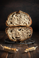 Open crumb basic sourdough bread