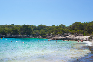 Turqueta beach in Menorca island