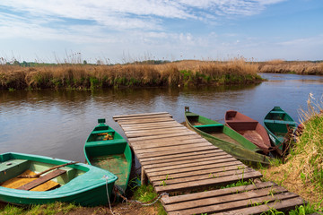 Rzeka Narew. Narwiański Park Narodowy, Podlasie, Polska © podlaski49