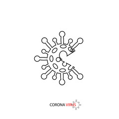 Vector design of Covid-19 coronavirus 