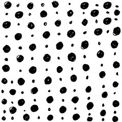 Vector illustration of  black dot pattern