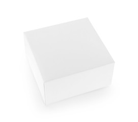 Fototapeta premium paper white box on white background