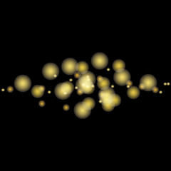 Bokeh of lights on black background
