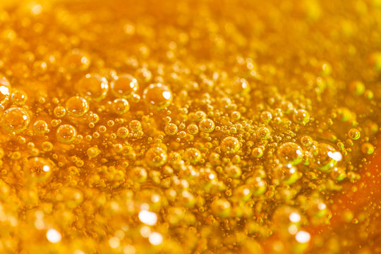 Depilation And Beauty Concept - Close-up Of Sugar Paste Or Honey Wax For Hair Removing. Macro Photo