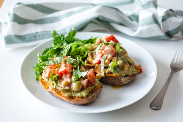 Chickpeas and Avocado Toast