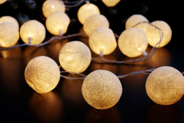 Bright Christmas lights for holiday Christmas and New year.