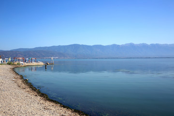 Dojran Lake, also spelled Doiran Lake is a lake with an area of 43.1 km² shared between North Macedonia and Greece.