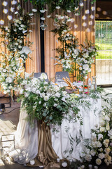 Image of a beautifully decorated wedding venue