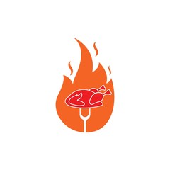 BBQ vector icon illustration design