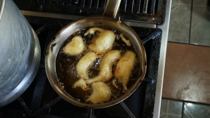 Friendo Camarón desde arriba 