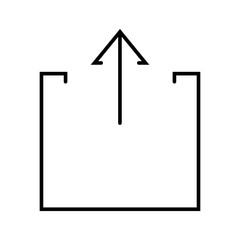 Arrow Up line icon vector