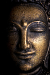 Head of Buddha image used as amulets of Buddhism religion.