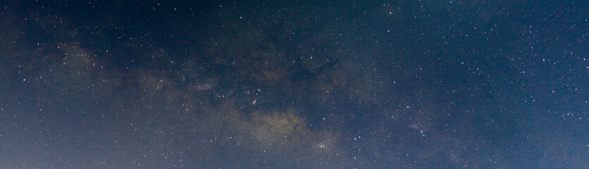 Obraz premium Milky way galaxy stars in sky.night scene milky way panorama background