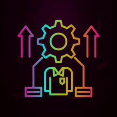 Corporate and business, career, human, management, process nolan icon. Simple thin line, outline vector of Corporate and business icons for ui and ux, website or mobile application