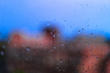 rain drops on window