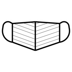 Surgical mask or medical mask icon