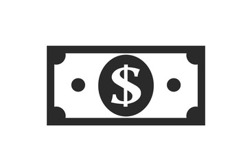 dollar banknote icon. money symbol. financial and banking infographic design element