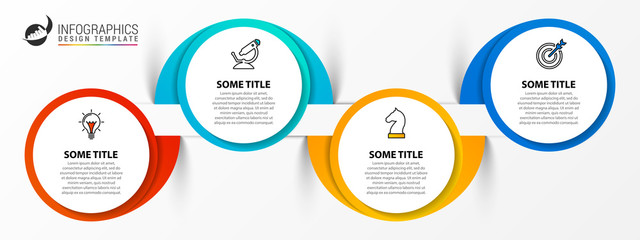 Infographic design template. Creative concept with 4 steps