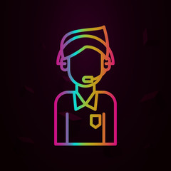 Corporate and business, headphones nolan icon. Simple thin line, outline vector of Corporate and business icons for ui and ux, website or mobile application