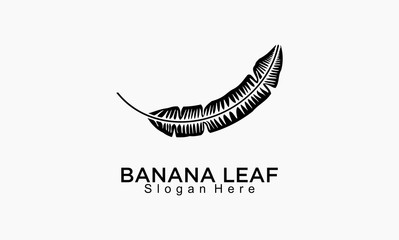 banana leaf icon concept design logo