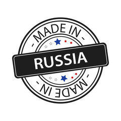 Fototapeta premium Made in Russia - Fabriqué en Russie