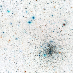 Outer space seamless pattern. Blue abstract 