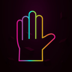 glove nolan icon Simple thin line, outline vector of Construction icons for ui and ux, website or mobile application