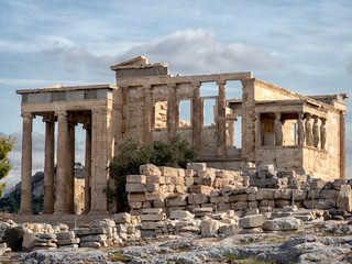 Athens, old city view of ancient ruins. Greece.