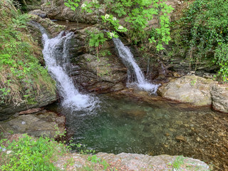 Piminoro waterfall, in the Aspromonte national park.