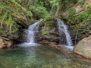 Piminoro waterfall, in the Aspromonte national park.