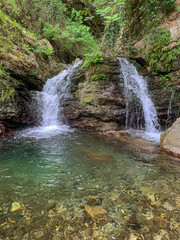 Piminoro waterfall, in the Aspromonte national park.