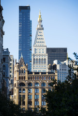 Fototapeta premium Clock tower of the Metropolitan Life Insurance Company building, Downtown, Manhattan, New York City, USA