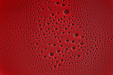 Close-up macro blood, bloody  bubbles, puddle of blood red liquid, background, texture