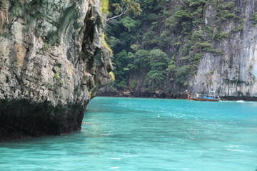 James Bond island near Phuket in Thailand. Famous landmark and famous travel destination