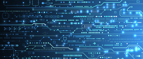 Abstract technology circuit board. Communication concept.