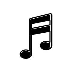 Musical, melody note icon