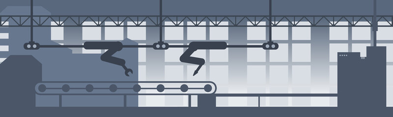 Fully robotic manufacturing and RPA concept