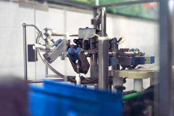 Drinking water of factory or plant production, industrial interior, water treatment plant, water purification and delivery business, combating the lack of clean water among the population