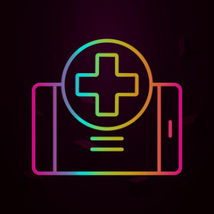 Medicine, augmented reality nolan icon Simple thin line, outline vector of Augmented reality icons for ui and ux, website or mobile application