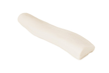 Soft cheese Suluguni isolated on a white bacground