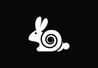 Rabbit Icon Logo Design | Creative Rabbit Logo Design