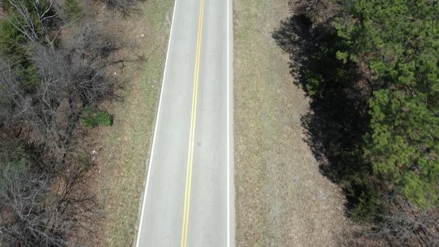 Rural Road Missouri Drone Aerial Footage