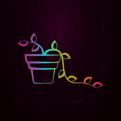 Plant, Biology nolan icon Simple thin line, outline vector of Biology icons for ui and ux, website or mobile application