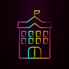 University, Building nolan icon Simple thin line, outline vector of Biology icons for ui and ux, website or mobile application