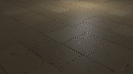 3D rendering for ceramic floor.
